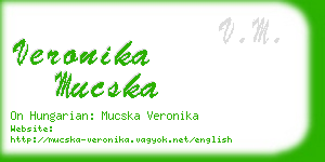 veronika mucska business card